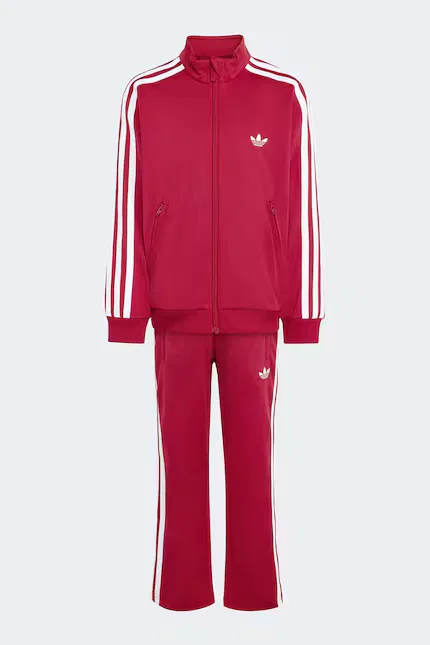 Спортивный костюм с воротником-стойкой Adidas Originals, красный — фото 2