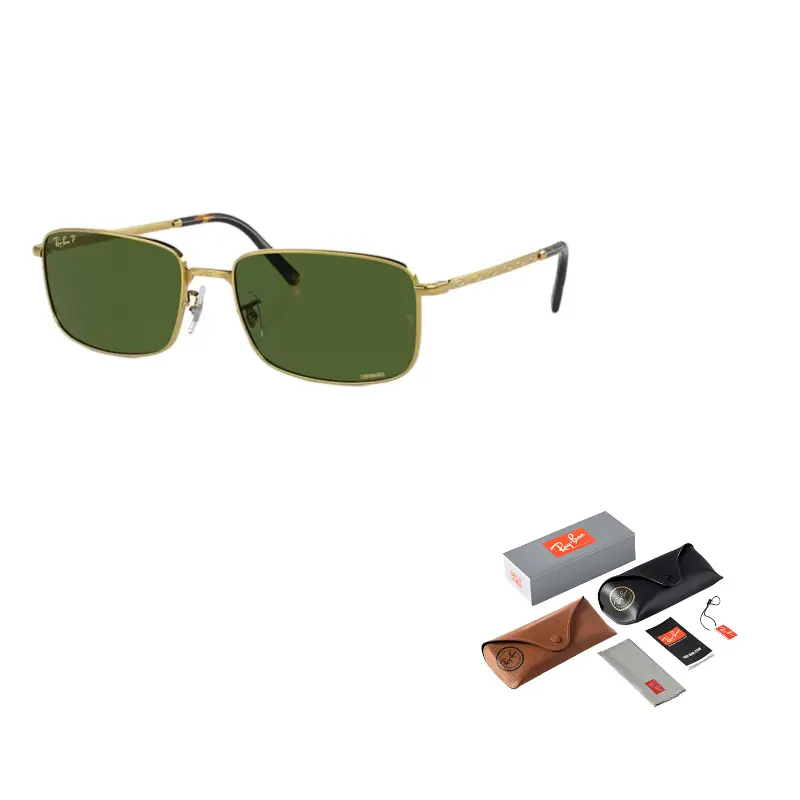 

RayBan Солнцезащитные очки Ray Ban прямоугольной формы, Gold