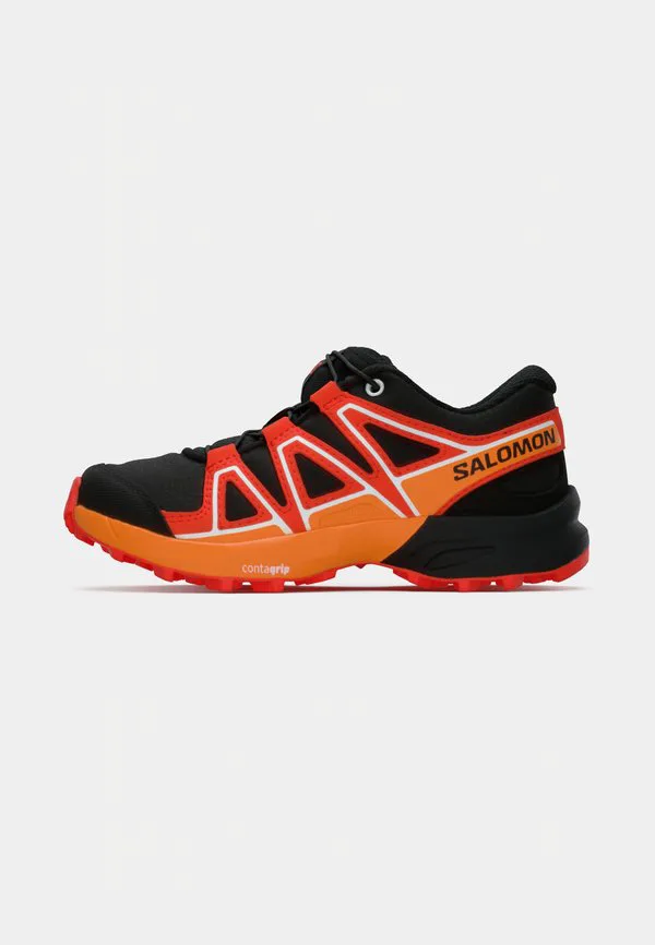 Унисекс походные ботинки speedcross Salomon, Black/Cherry Tomato/Turmeric — фото 2