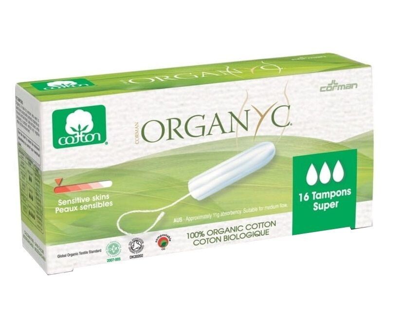 

Organyc Bio Super гигиенические тампоны, 16 шт.