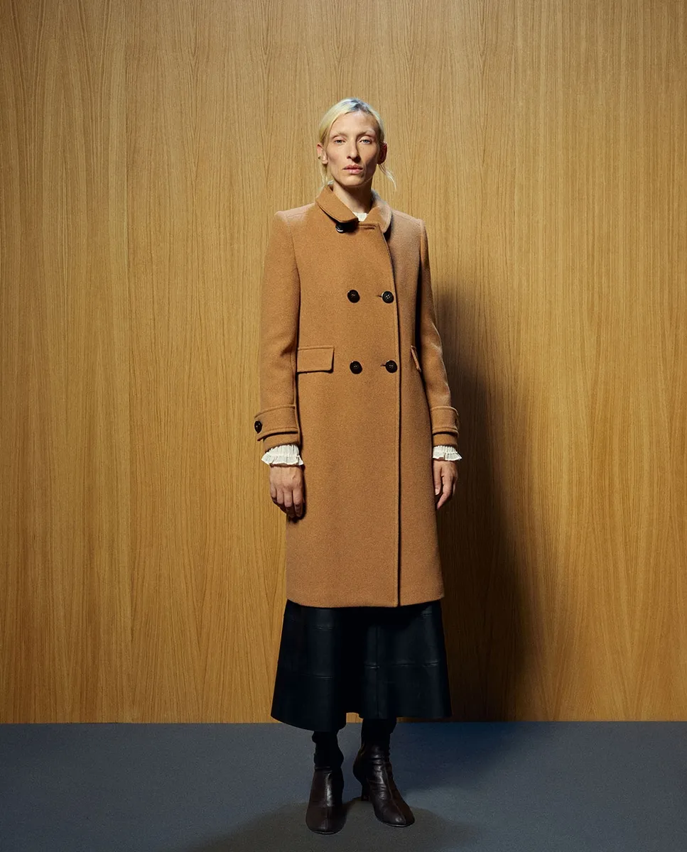 

Пальто из ткани Sfera, бежевый