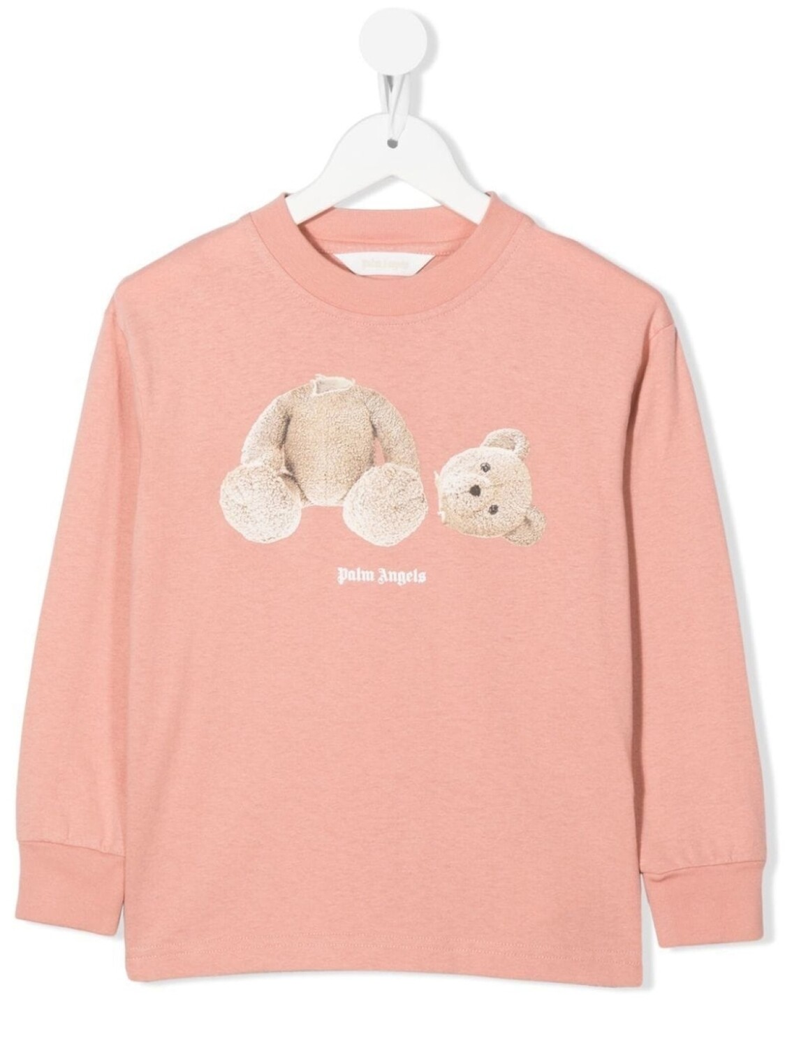 

Palm Angels Kids толстовка с принтом, розовый