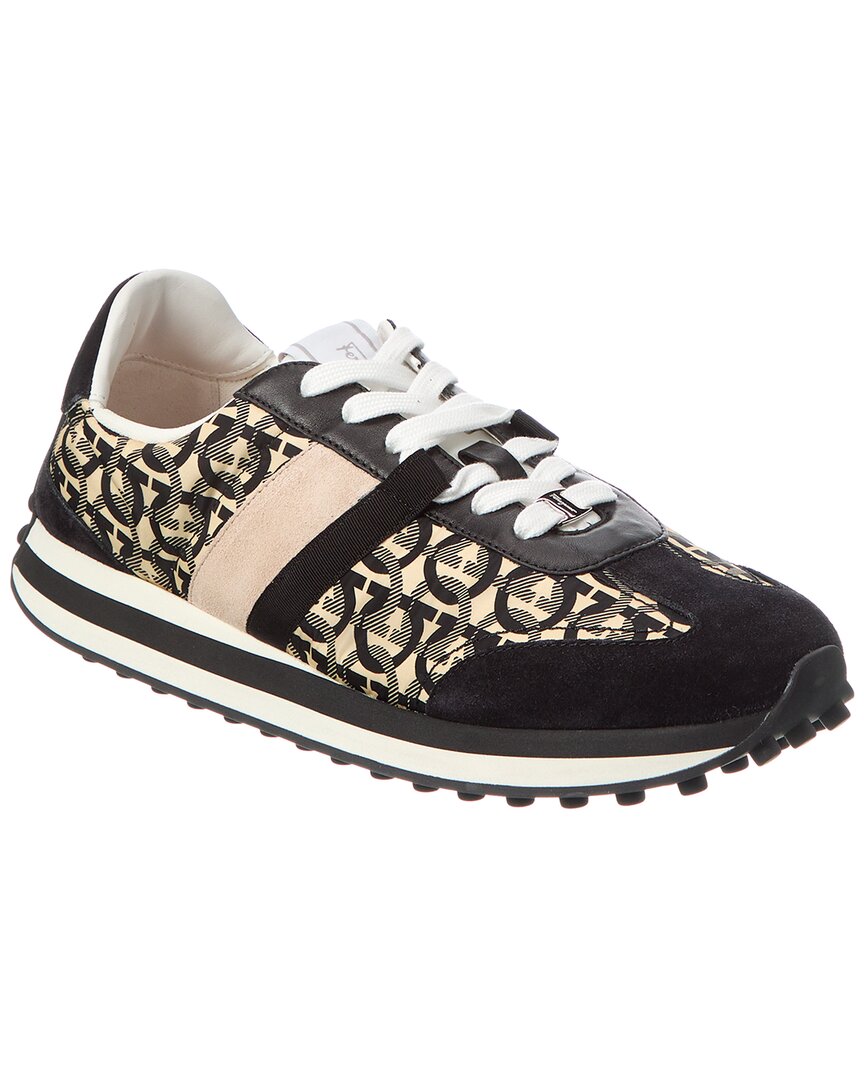 

Кроссовки Ferragamo Gancini из парусины и замши Salvatore Ferragamo