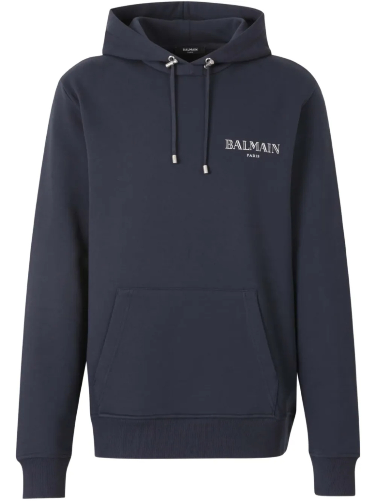 

Толстовка с капюшоном и логотипом Balmain, синий