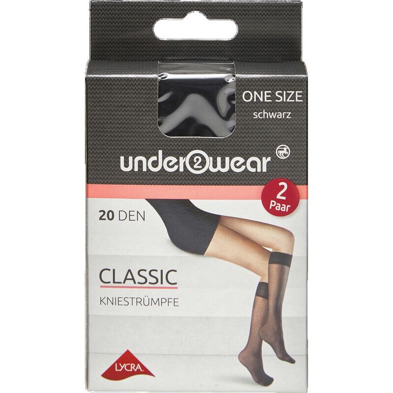 

Гольфы Under2wear 20 ден DP, черные, один размер under2wear, 2 шт.