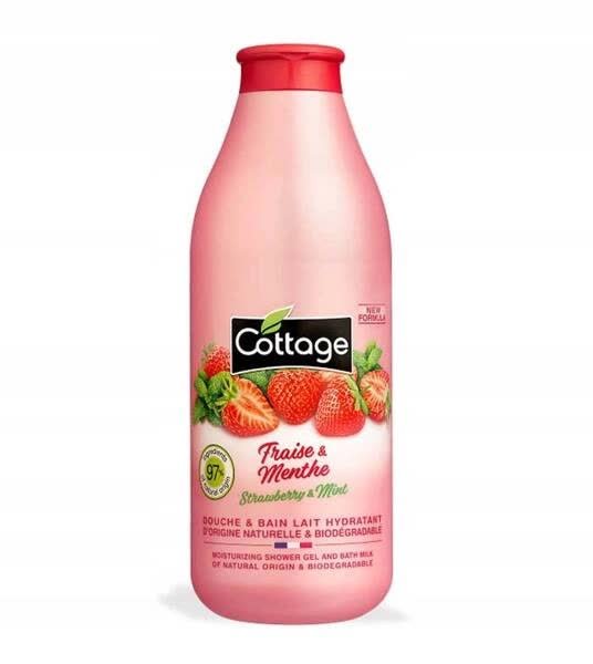

COTTAGE Douche & Bain Lait Гидратирующий гель для душа Stawberry & Mint 750 мл