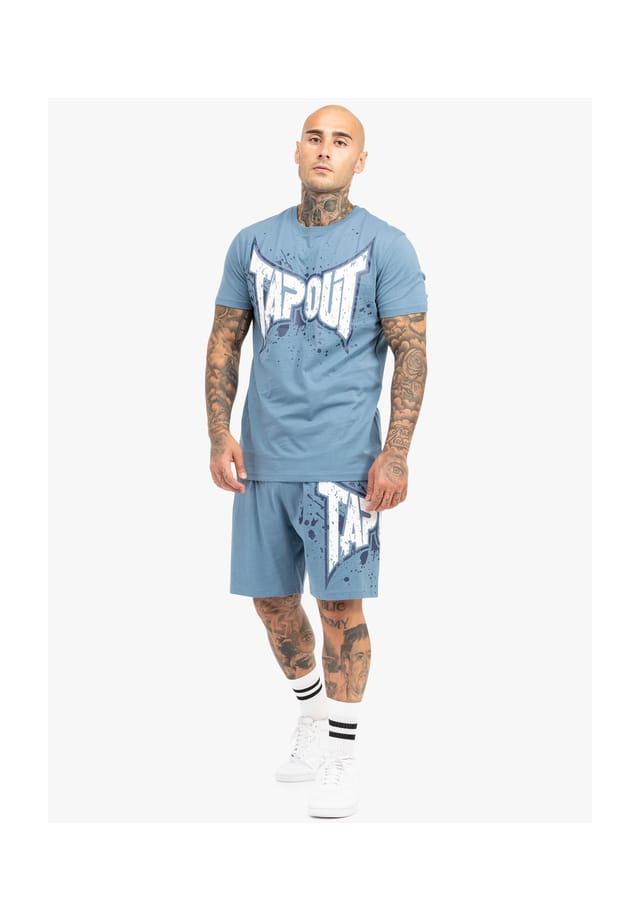 

Комплект футболка и шорты обычный крой dunlab Tapout, мультиколор