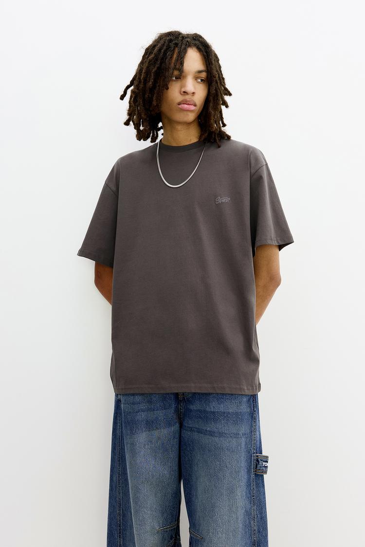 

Футболка с логотипом stwd Pull And Bear, серый