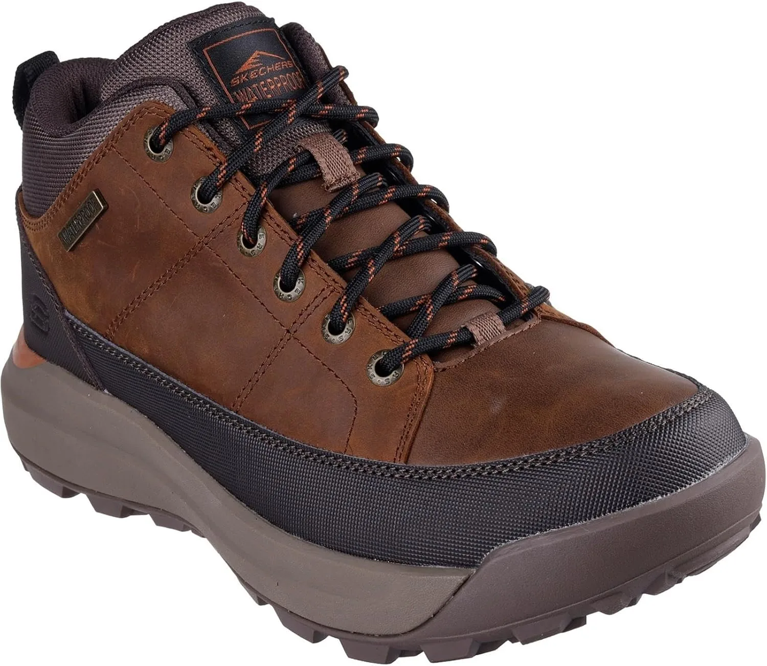 Водонепроницаемые мужские кроссовки Skechers Cambert Bruin, коричневый