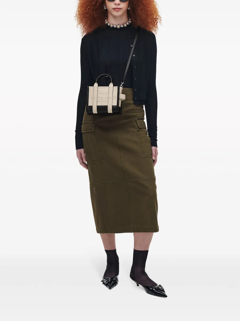 Сумка The Colorblock Crossbody Tote MARC JACOBS, нейтральный — фото 3