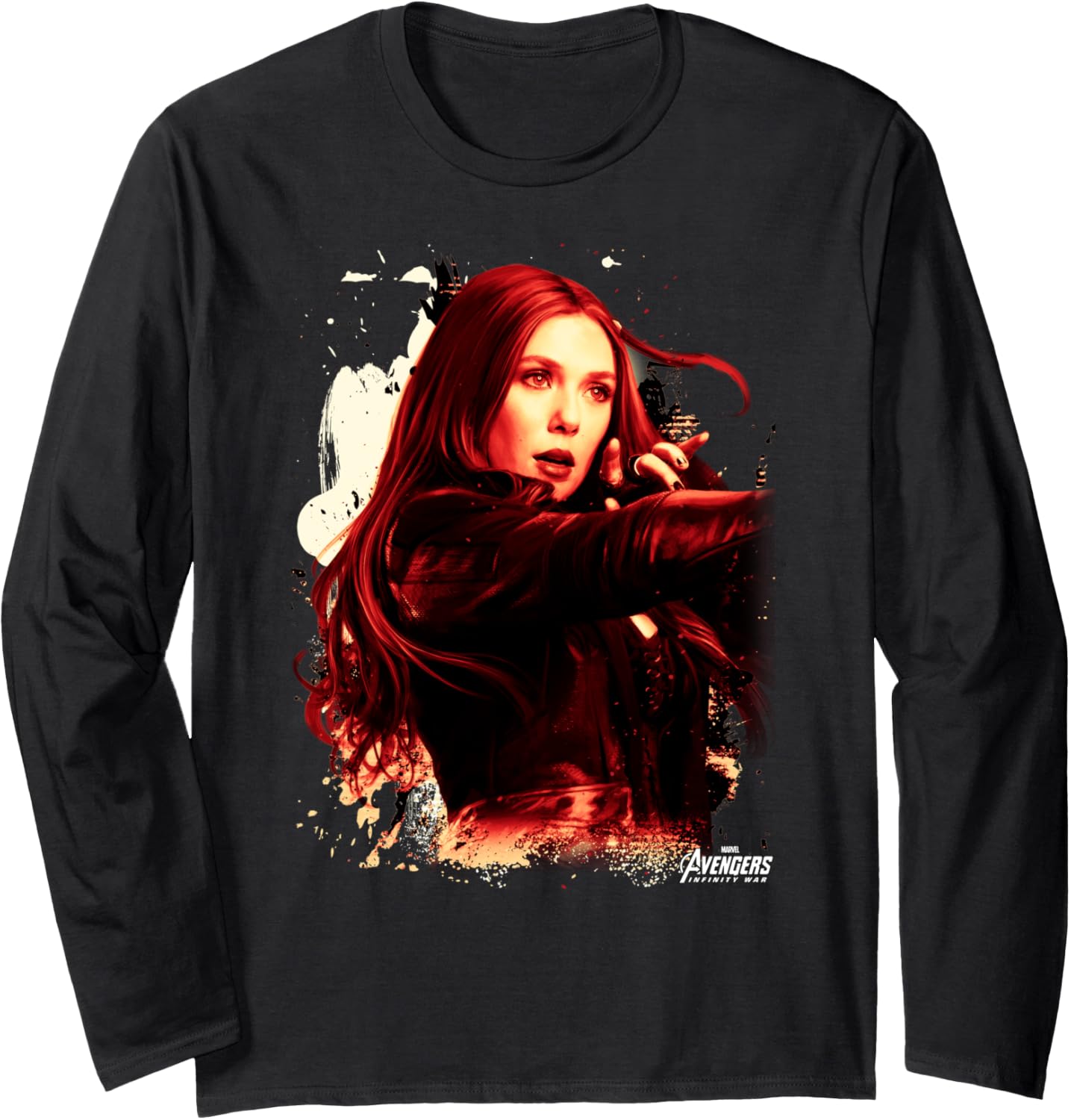 

Футболка с длинным рукавом Marvel Infinity War Scarlet Witch Portrait Long Sleeve T-Shirt, черный