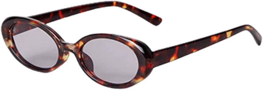 

Модные винтажные ретро-солнцезащитные очки маленького овального размера для женщин и мужчин, с желтыми линзами и защитой от УФ-излучения UV400 WNCKSQ, C10