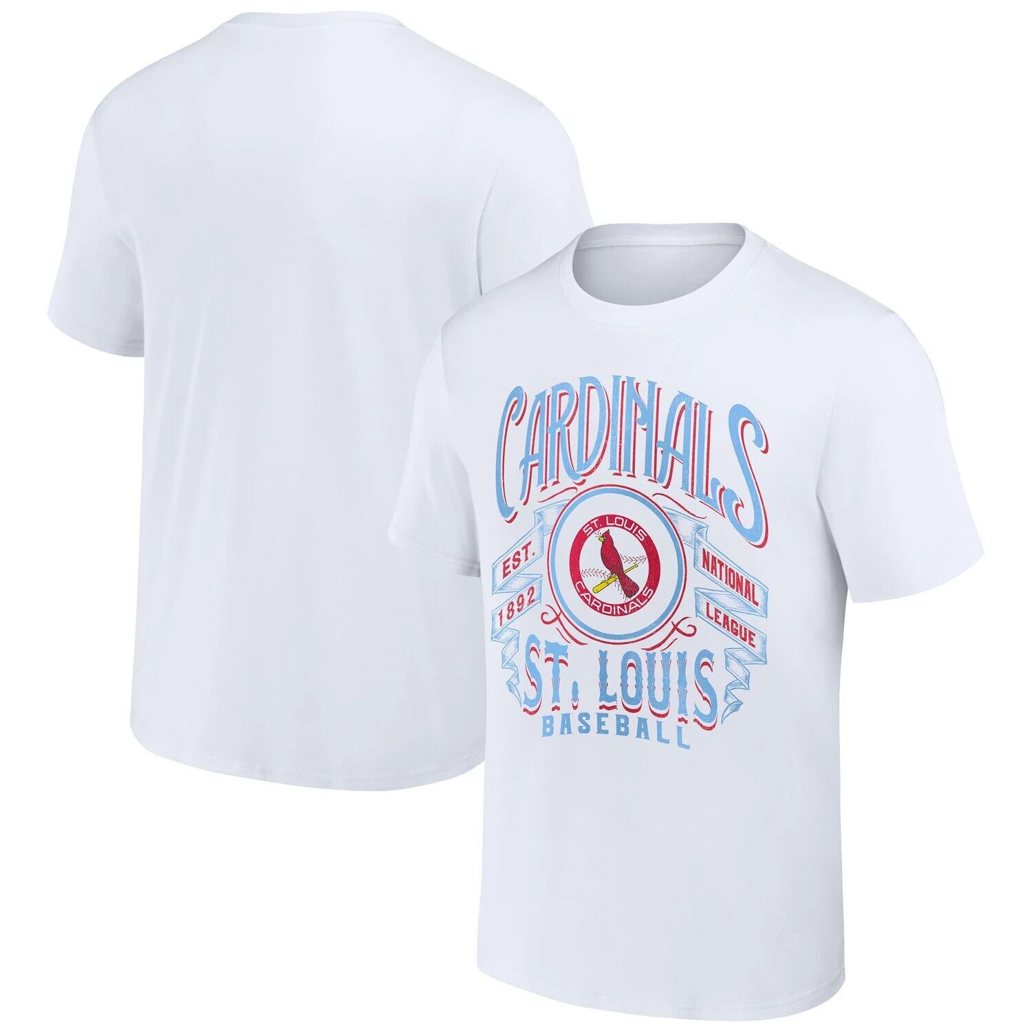 

Мужская футболка Darius Rucker Collection от Fanatics White St. Louis Cardinals с эффектом потертости в стиле рок