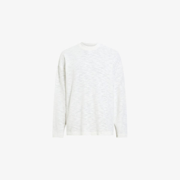 

Футболка с длинным рукавом Foster из хлопкового джерси Allsaints, белый