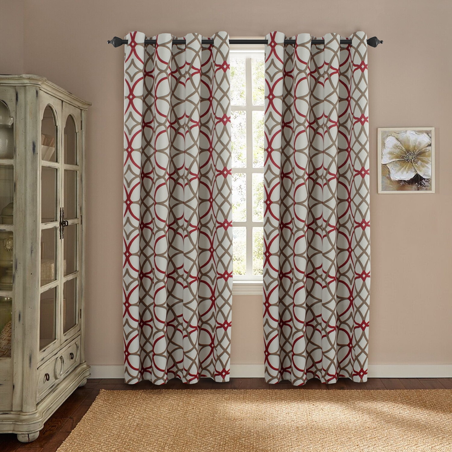 

Шторы затемняющие H.Versailtex, красный