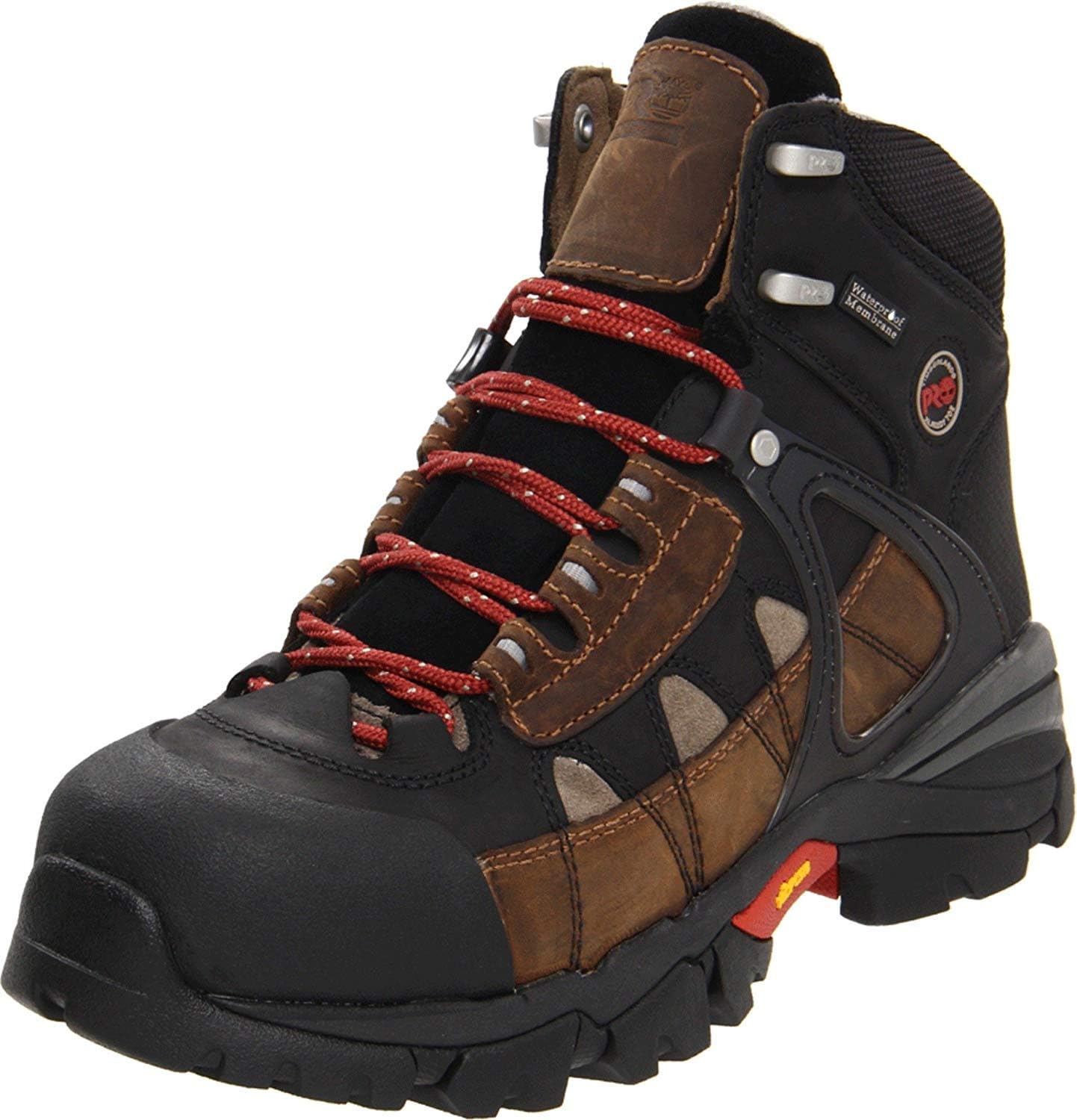 

Мужские рабочие ботинки Timberland PRO Hyperion 6 дюймов Xl Alloy с защитным носком, водонепроницаемые, промышленные, для походов, Brown/Black Distressed
