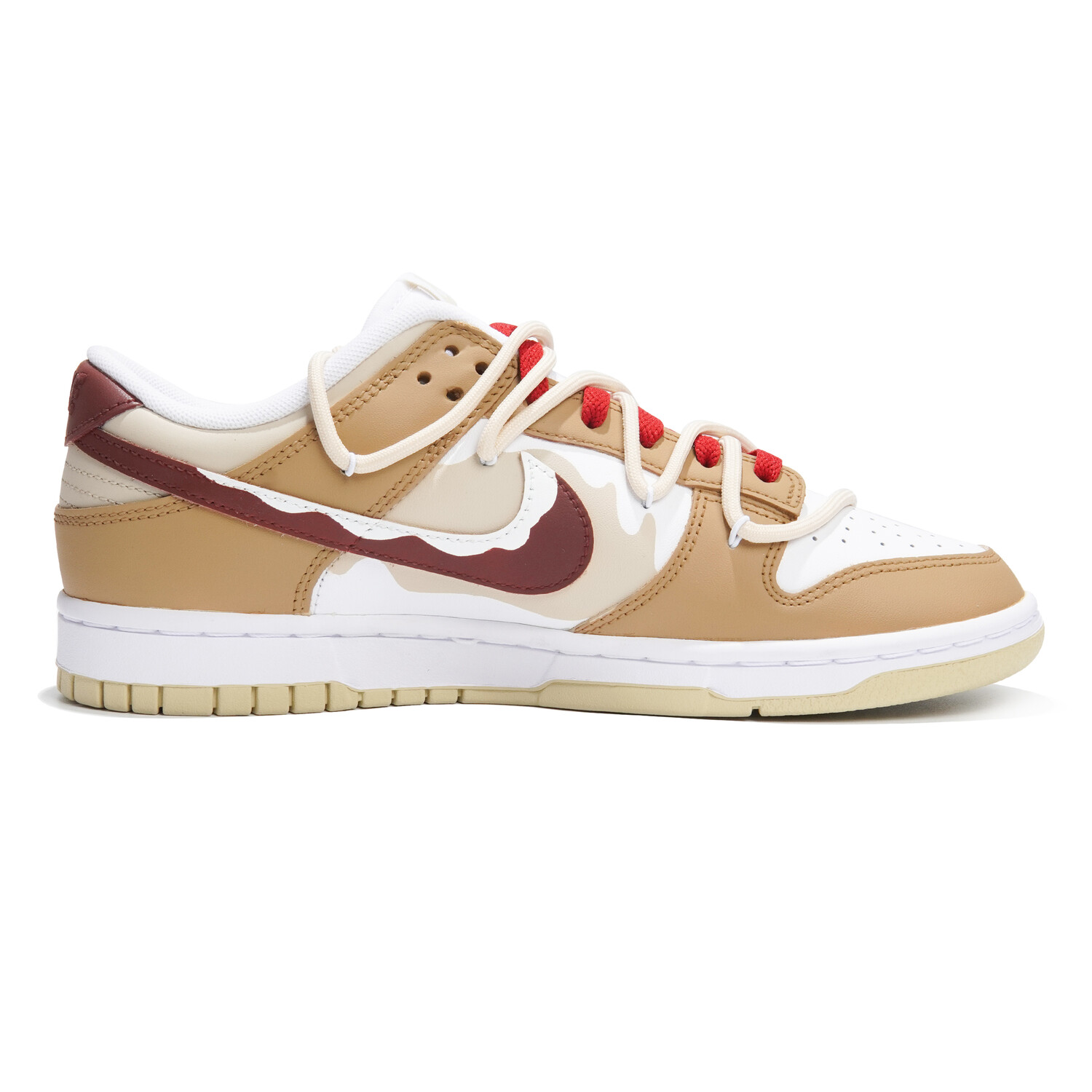 

Кроссовки Nike Dunk Skateboard Shoes Men Low-Top Brown Yellow