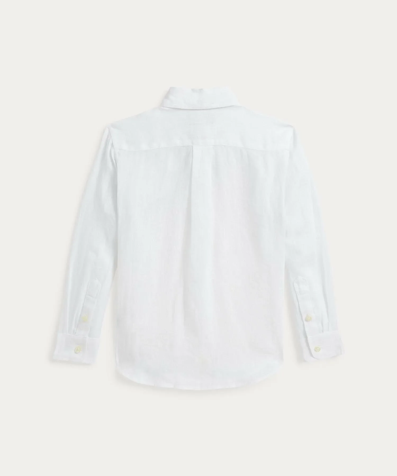 (Для мальчиков 2-7 лет) Льняная рубашка Polo Ralph Lauren, 100 White — фото 2