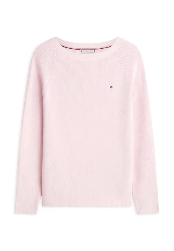 Джемпер тонкой вязки с вырезом-лодочкой Tommy Hilfiger, Light Pink — фото 4