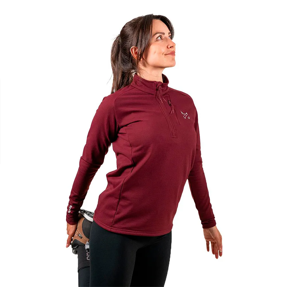 

Футболка с длинным рукавом Altus Malaren half zip, красный