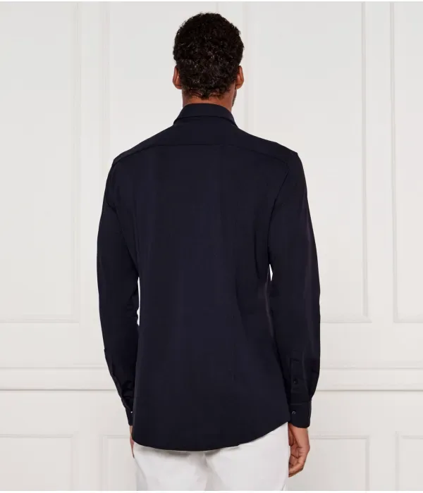 P-Hank-S-Kent-C1-222 футболка slim fit Boss, темно-синий — фото 3