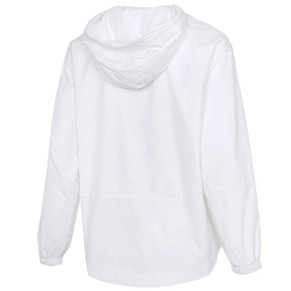 Куртка Essentials oversize ветровка с логотипом азиатские размеры Adidas, белый — фото 2