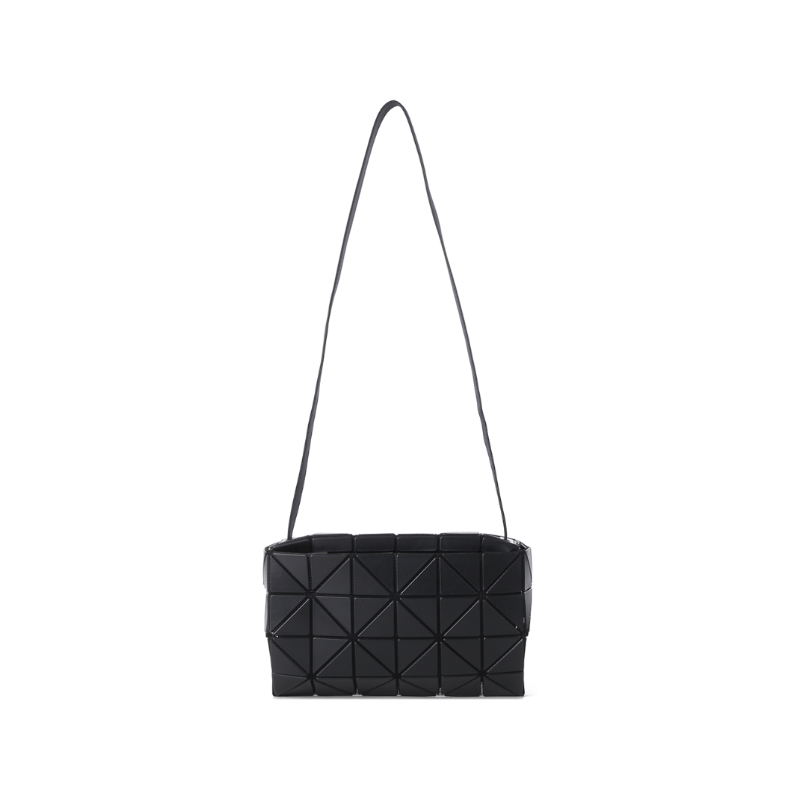 

Картонная ПВХ сумка через плечо женская черная ISSEY MIYAKE