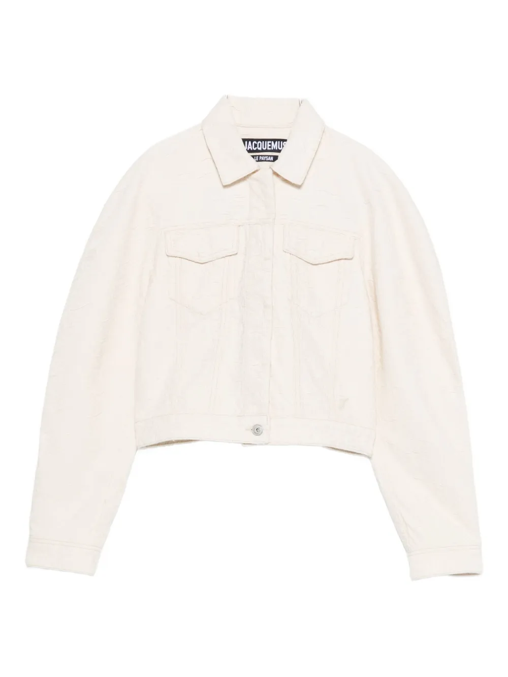 

Укороченный жакет Le Ovalo de-Nîmes JACQUEMUS, нейтральный
