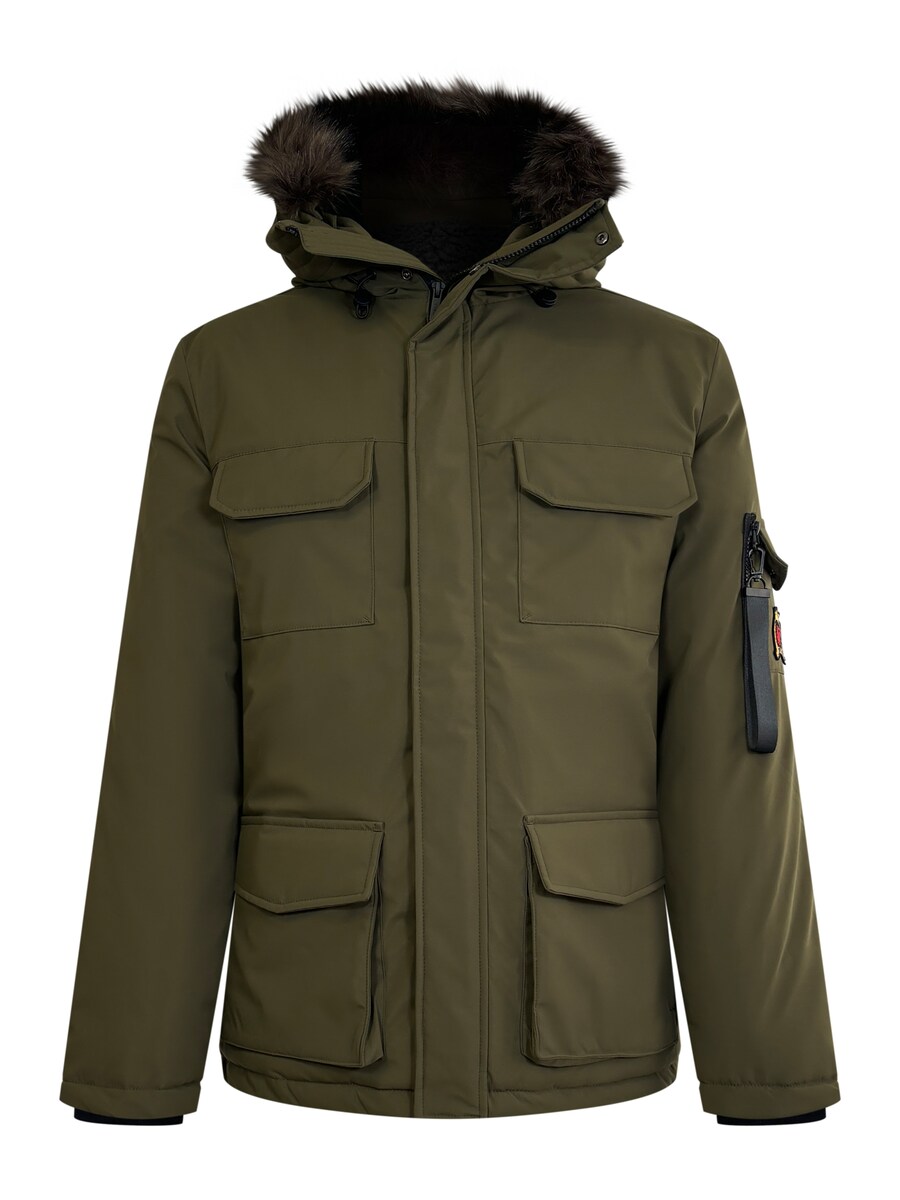 

Парка SikSilk Winter Parka, оливковый