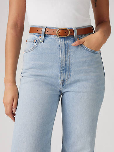 

Чарли ремень Levi's, цвет Cognac - White