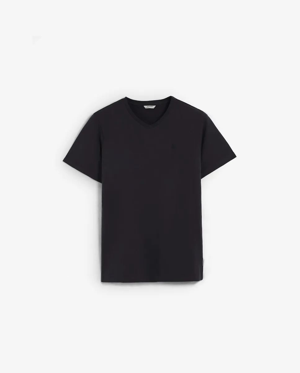 

Мужская базовая футболка с вышитым черепом Scalpers, темно-синий