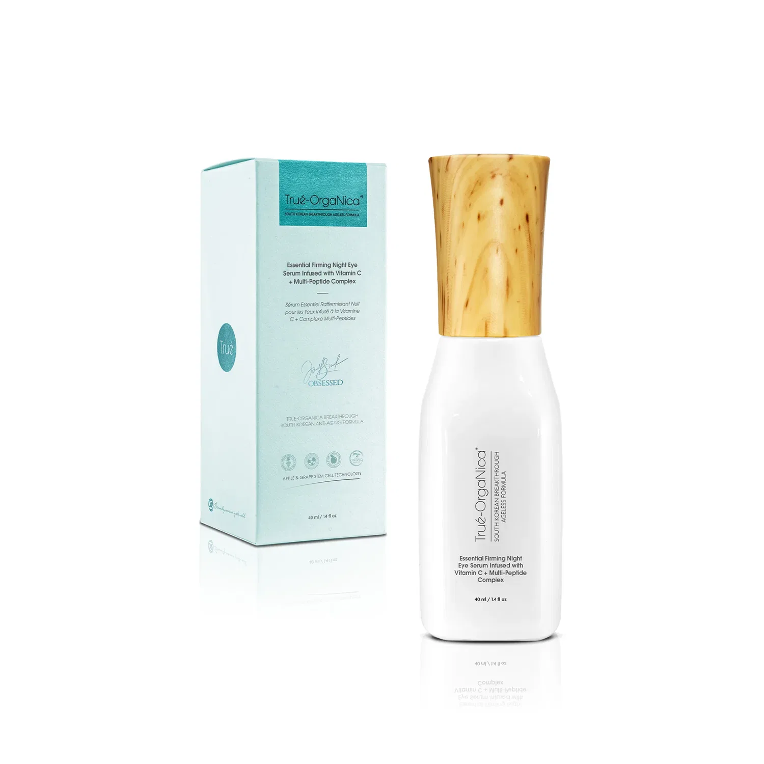 Сыворотка True Organica — Укрепляющая ночная для глаз Essential Firming Night Eye Serum с витамином С и