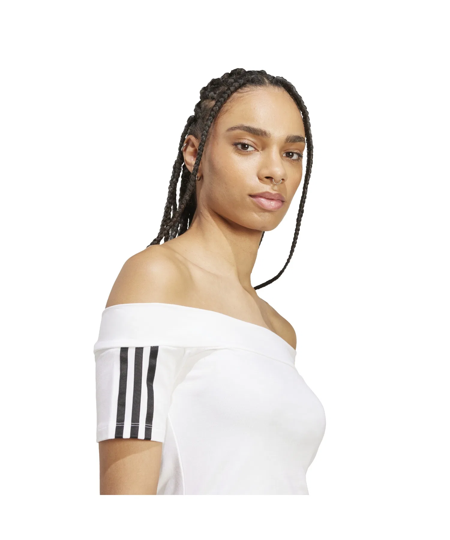 Женская футболка adidas BANDEAU SS — фото 3
