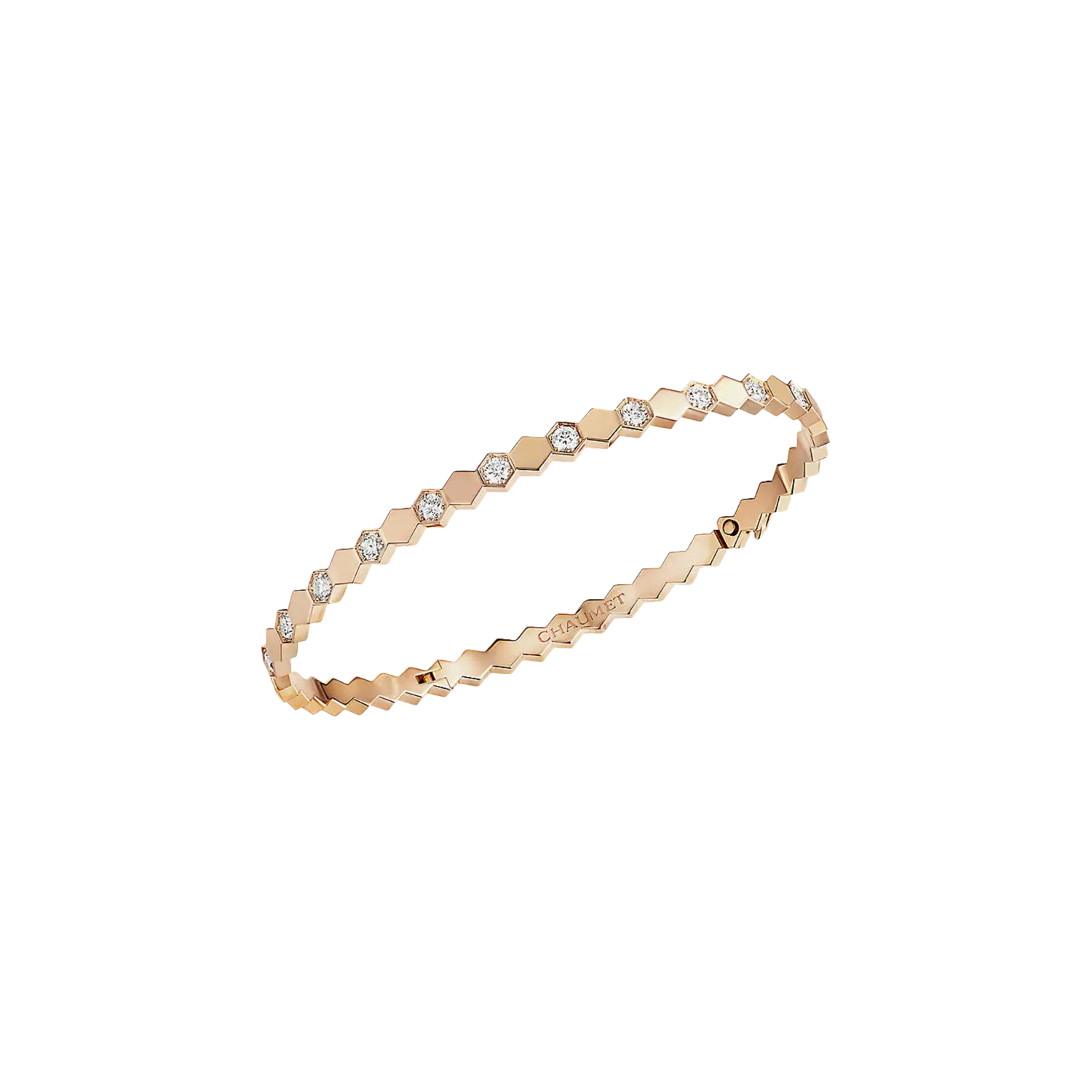 

Chaumet - жесткий браслет bee my love из розового золота с белыми бриллиантами - 083433 CHAUMET