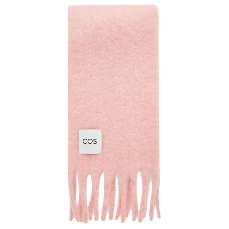 

COS Мохеровый вязаный шарф, Pink