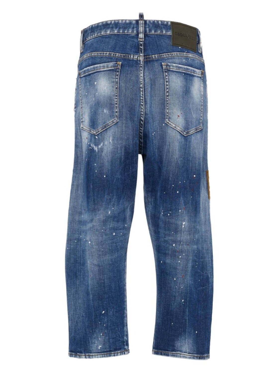 

DSQUARED2 прямые джинсы с нашивкой, синий