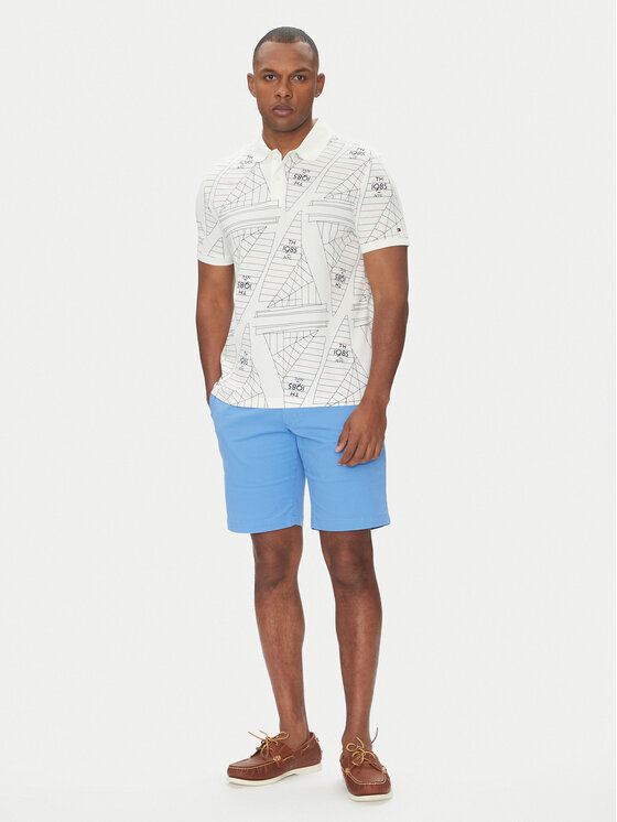 Рубашка поло стандартный крой Sailing MW0MW39309 Tommy Hilfiger, экрю — фото 2