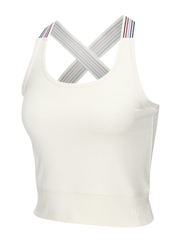 

H.I.S Укороченный топ цвета экрю