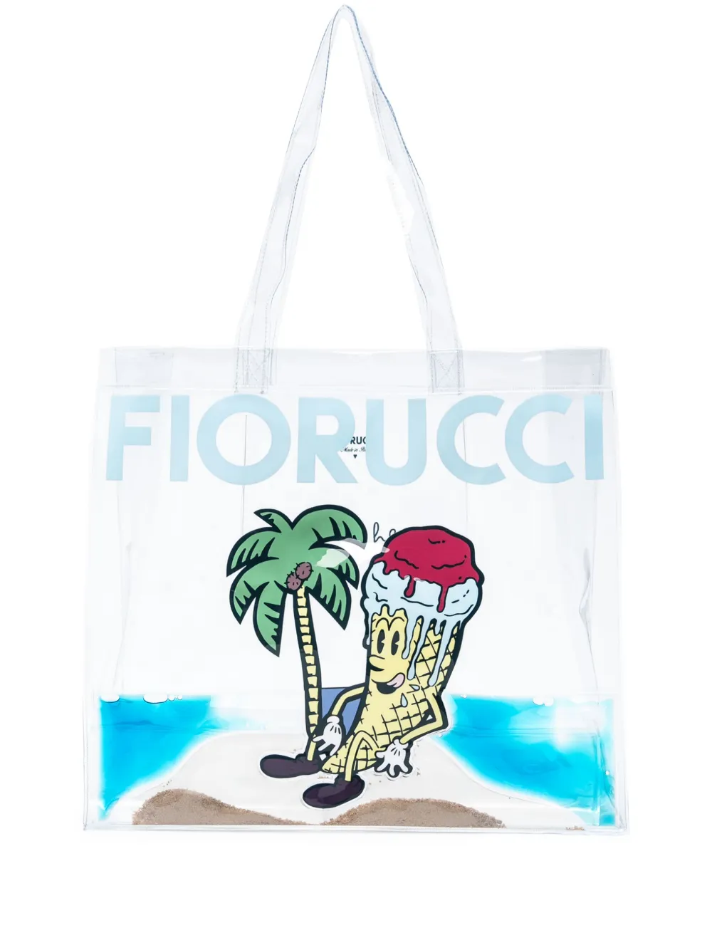 

Сумка-шоппер с рисунком мороженого Fiorucci, нейтральный