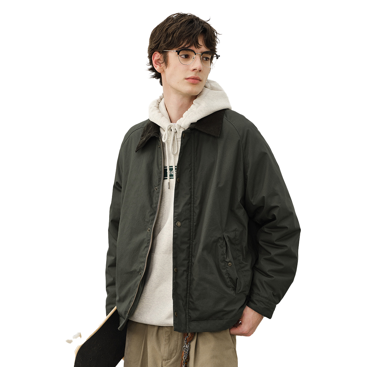 

714STREET Пуховик Unisex, Army Green-Puffer Jacket
