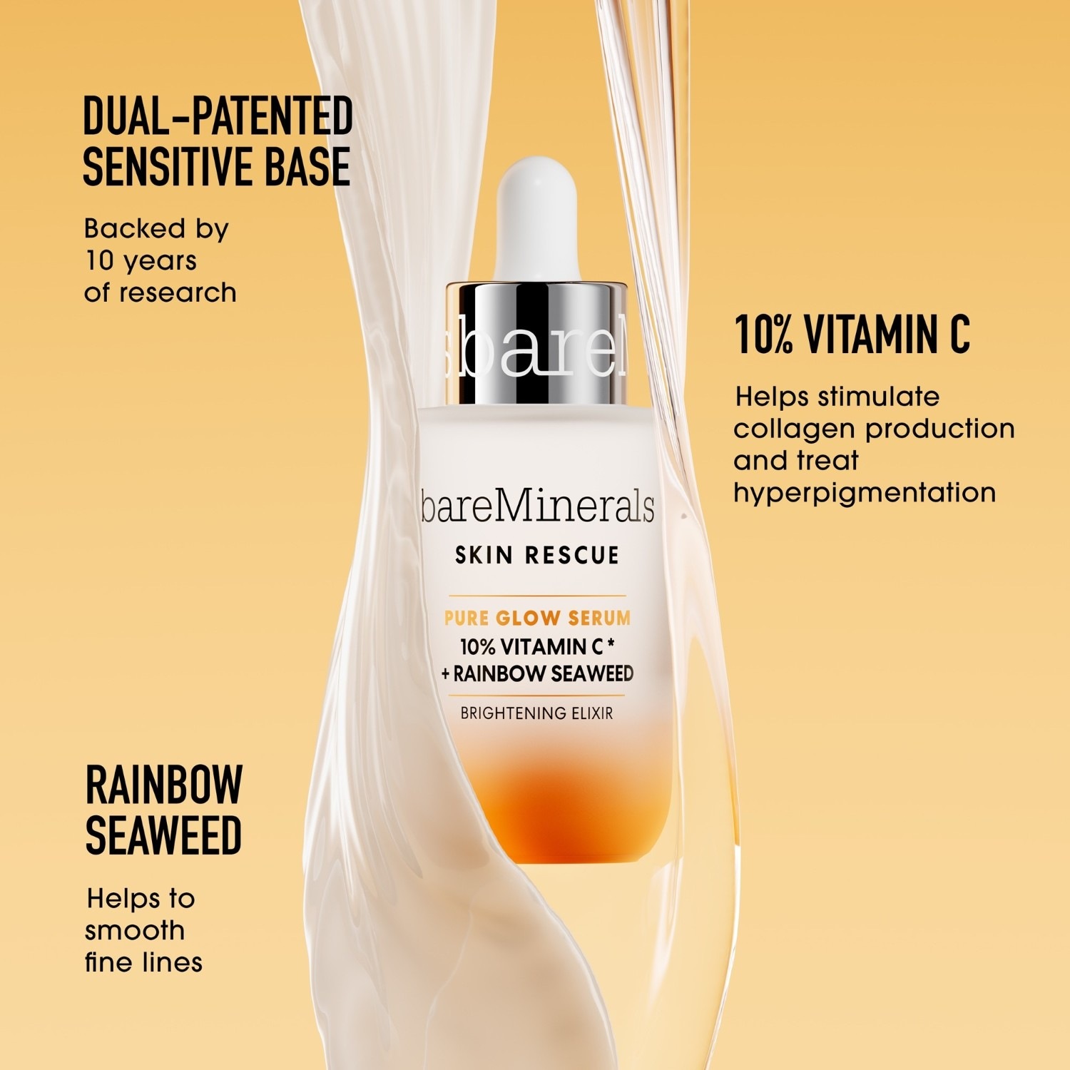 Сыворотка bareMinerals — Для лица skin rescue pure glow , объем, 30 мл — фото 3