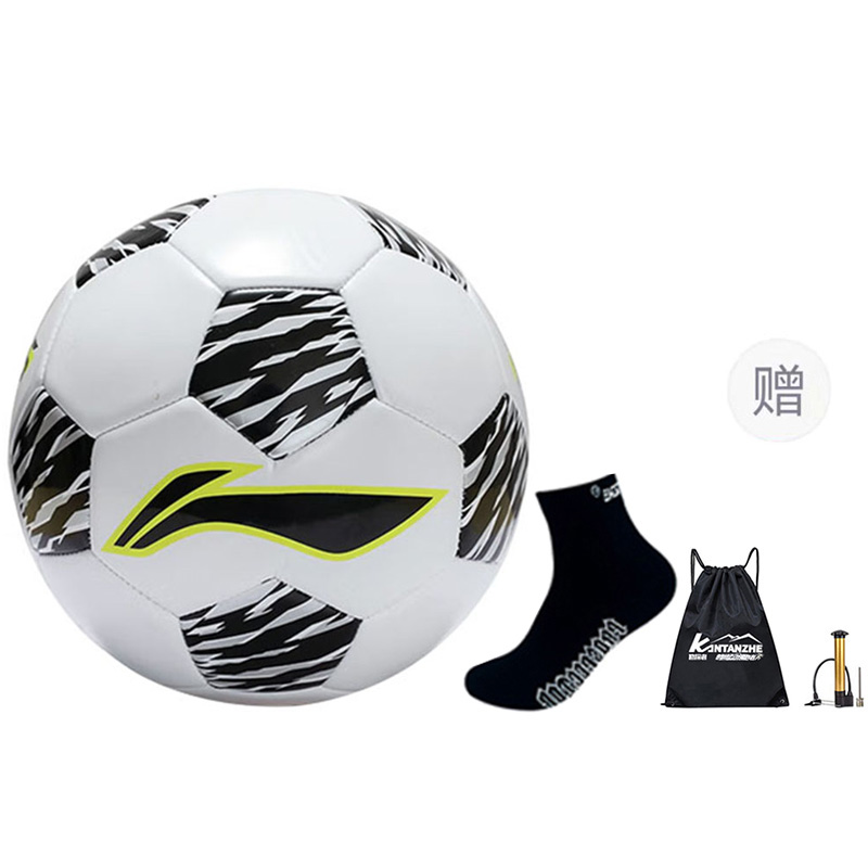 

LINING Размер 4 футбольный мяч PVC машинной строчки унисекс white