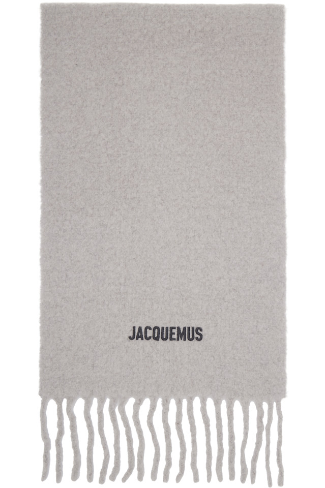 

Jacquemus Серый шарф «муассон»