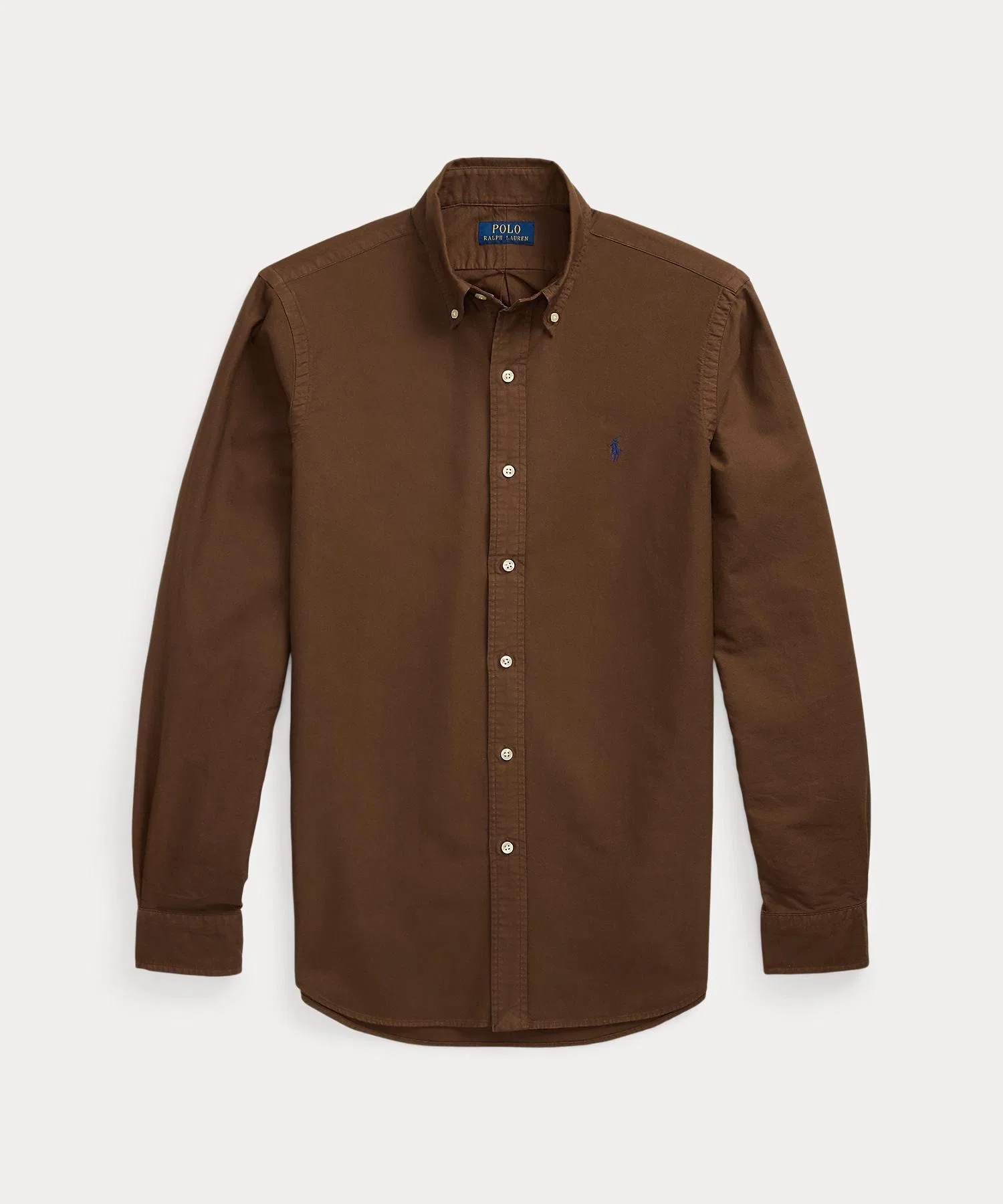 Мужская рубашка Polo Ralph Lauren классического кроя с пуговицами — фото 2