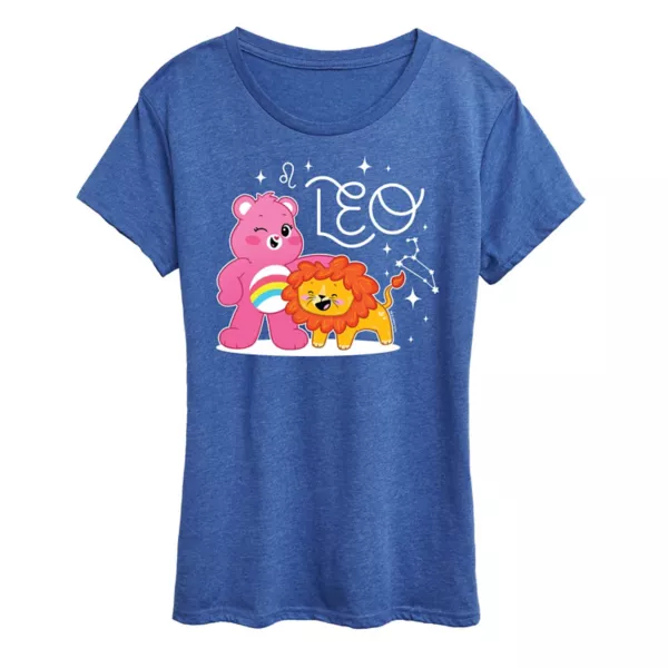 

Женская футболка с принтом льва и медведями Care Bears Licensed Character, синий
