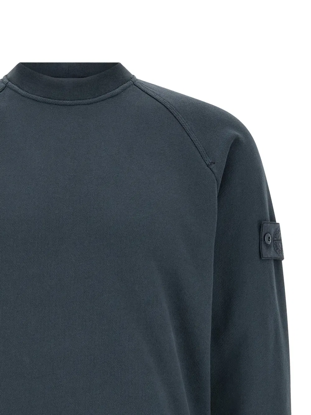 Хлопковая толстовка с нашивкой в виде призрака Stone Island, синий — фото 3