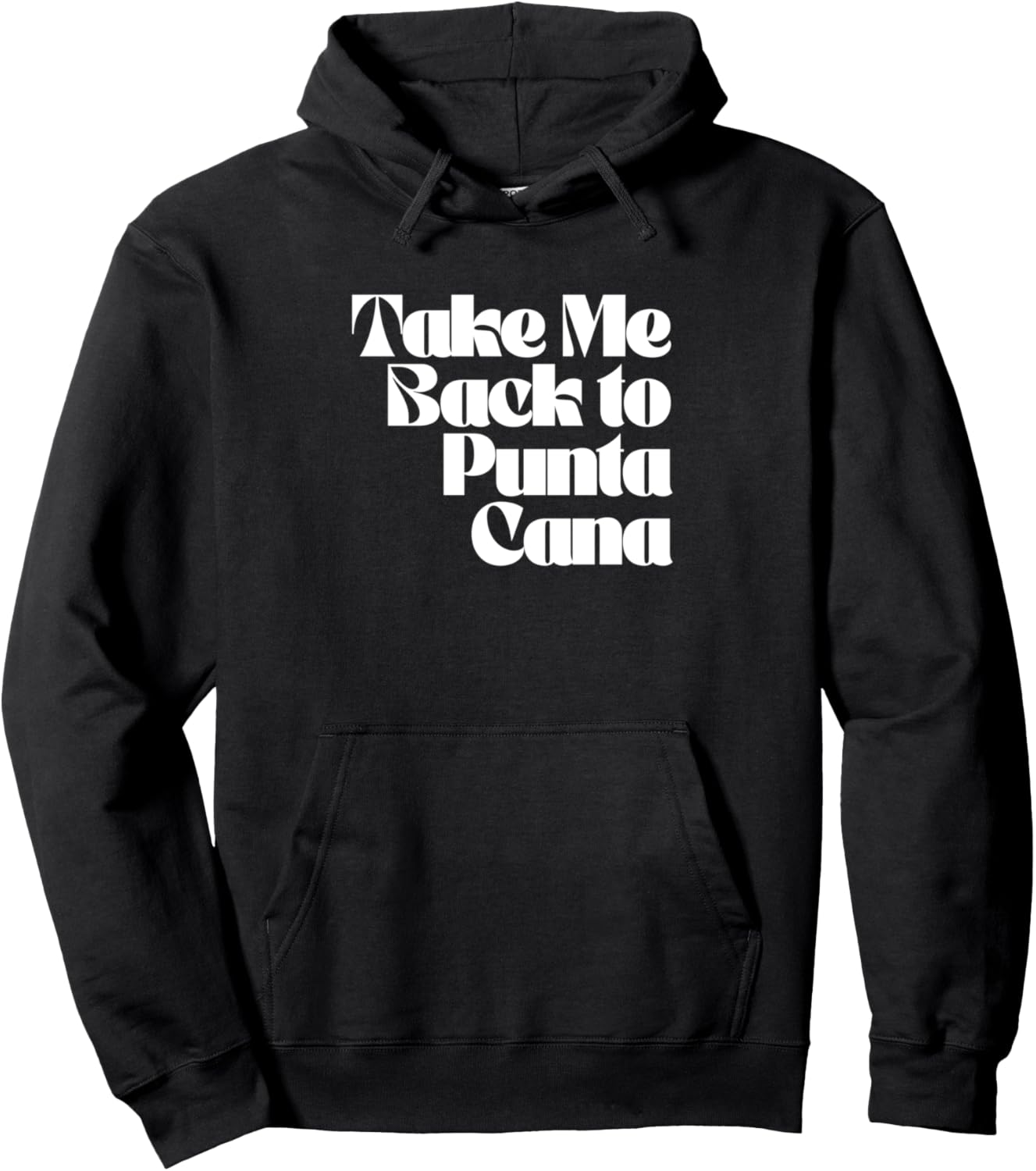 

Толстовка с надписью «Вернись в Пунта-Кану: весенние каникулы, медовый месяц» Honeymoon Vacation Souvenirs From Punta Cana Co., черный