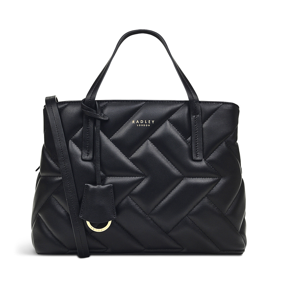 

Dukes Place - Сумка-саквояж Quilt Medium Ziptop Satchel Radley, черный