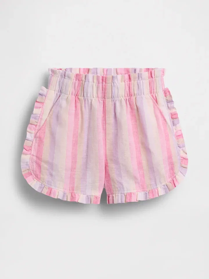 Шорты в полоску GAP, розовый