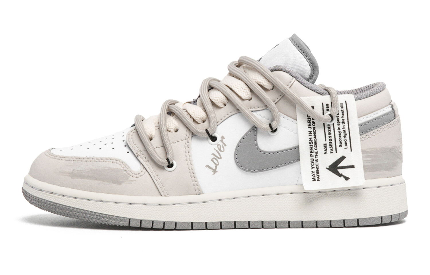 

Кроссовки Air Jordan 1 Vintage Basketball Shoes Women's Low-Top Beige